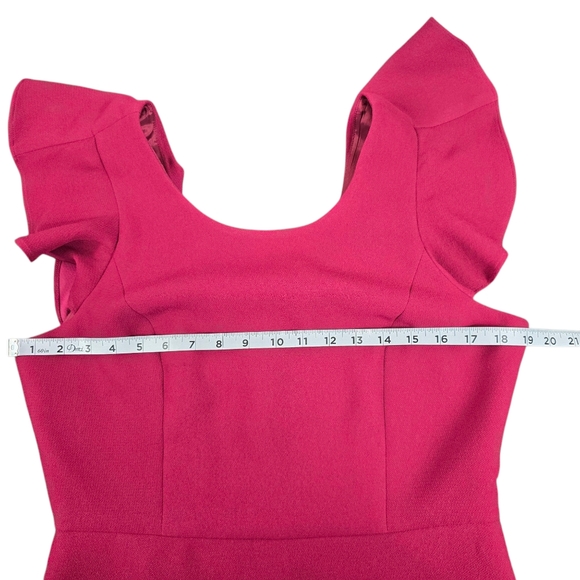 ⭐️NWT BCBGeneration Fuchia Purple Berry Ruffled Cocktail Party Dress Sz 12 - Picture 4 of 7